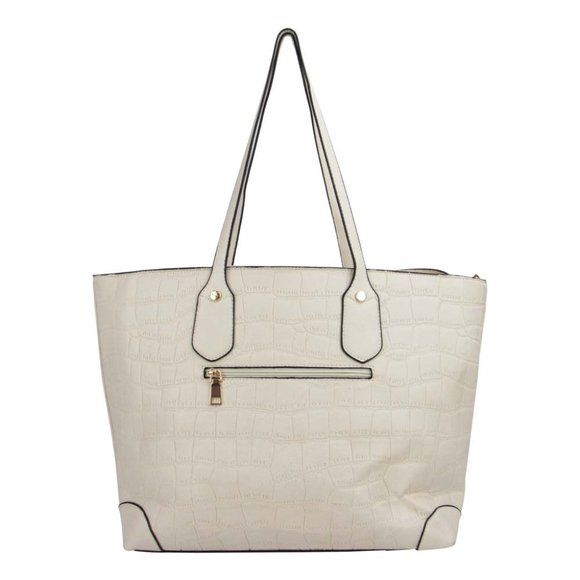 Large Patterned Tote Shoulder Bag With Wristlet - Picture 6 of 6